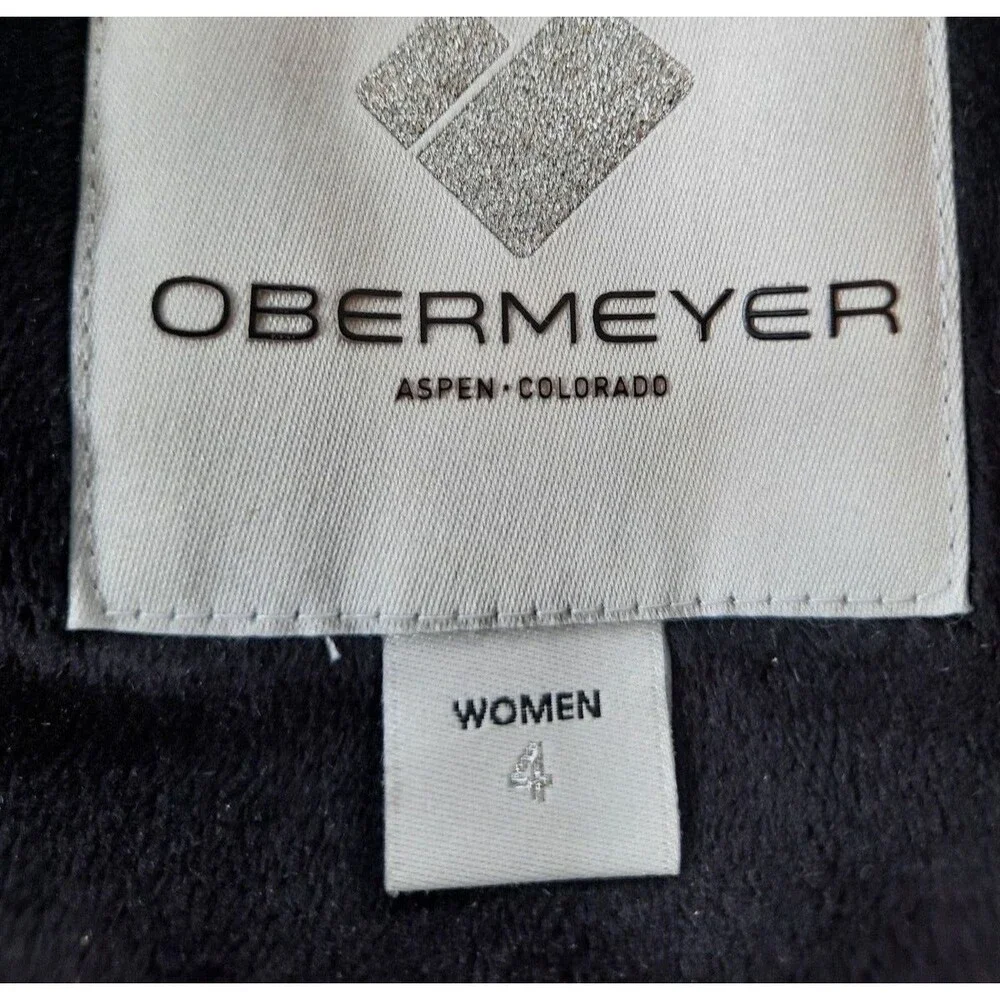 Obermeyer Women's 4 Aspen Resort Jacket Skiing Snowboarding Black Winter Coat - Picture 14 of 16